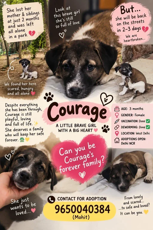 Courage - Indian Pariah Dog (Indie) available for adoption